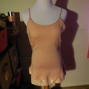 NEW LOGO by Lori Goldstein lace camisole tank S/ M